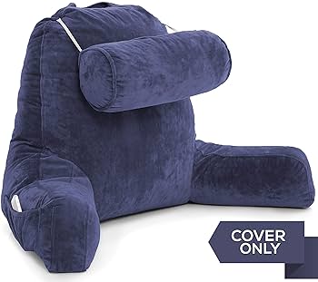 Husband Pillow XXL プレミアム低反発 クッション ブルー Amazon.com: Husband Pillow XXL – Reading Pillow Bed Chair